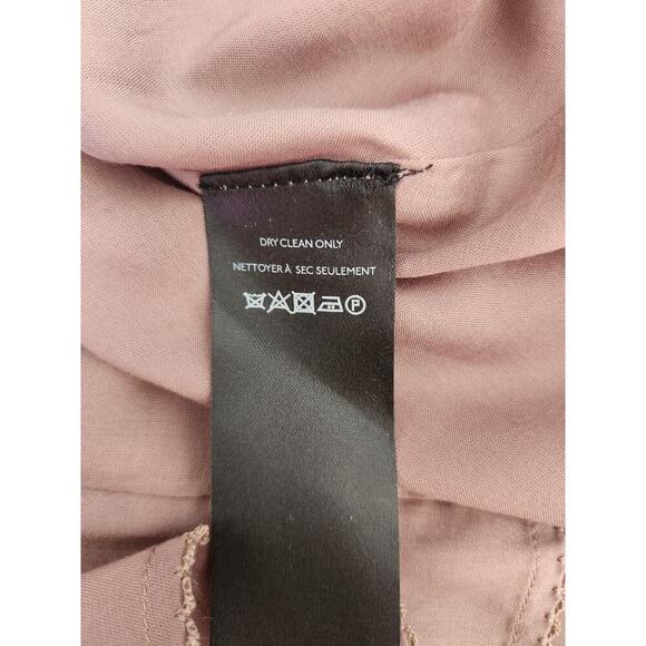 NWD By Anthropologie Silk V-Neck Maxi Dress Size 8P Petite MAUVE #MB412 - Picture 14 of 15